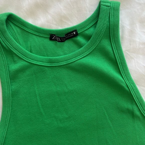 Zara ribbed racerback tank top - Picture 4 of 4